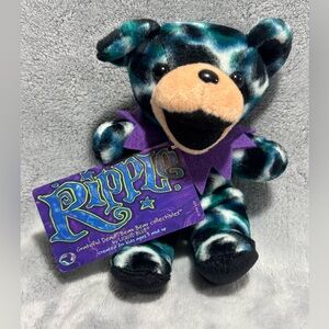 Vintage Grateful Dead 'Ripple 10/16/81' Bean Bag Bear by Liquid Blue 7" with Tag